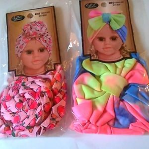 Kids Turban Hat With Bow